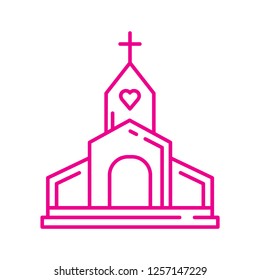 Church wedding icon