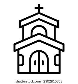 Church wedding icon outline vector. Event service. Ceremony party