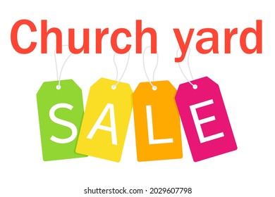 Church Yard Fundraiser Poster. Clipart Image