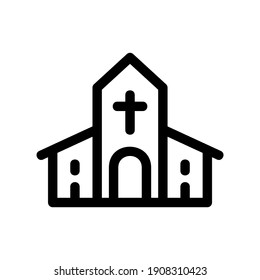 churches icon or logo isolated sign symbol vector illustration - high quality black style vector icons
