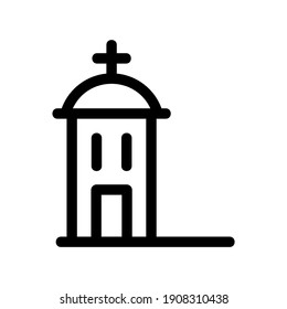 churches icon or logo isolated sign symbol vector illustration - high quality black style vector icons
