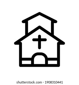 churches icon or logo isolated sign symbol vector illustration - high quality black style vector icons

