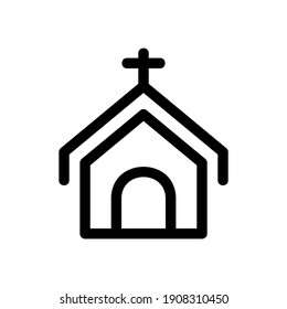 churches icon or logo isolated sign symbol vector illustration - high quality black style vector icons
