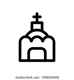 churches icon or logo isolated sign symbol vector illustration - high quality black style vector icons
