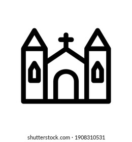 churches icon or logo isolated sign symbol vector illustration - high quality black style vector icons
