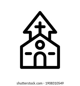 churches icon or logo isolated sign symbol vector illustration - high quality black style vector icons
