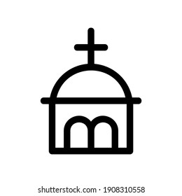 churches icon or logo isolated sign symbol vector illustration - high quality black style vector icons
