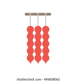 churchkhela icon. traditional sausage-shaped candy from Georgia. vector illustration
