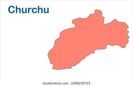 Mapa da subdivisão de Churchu, Distrito de Hazaribagh, Estado de Jharkhand, República da Índia, Governo de Jharkhand, Território indiano, Índia Oriental, política, aldeia, turismo