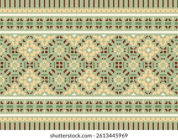 Churidar Pattern Seamless Australian aboriginal pattern Motif embroidery, Pixel Ikat embroidery vector Design for Print figure tribal ink on cloth patola sari