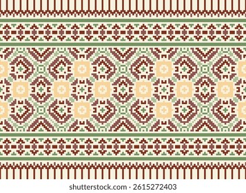 Churidar Pattern Seamless Australian aboriginal pattern Motif embroidery, Pixel Ikat embroidery vector Design for Print scandinavian pattern saree ethnic nativity gypsy pattern