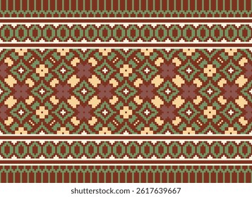 Churidar Pattern Seamless Australian aboriginal pattern Motif embroidery, Pixel Ikat embroidery vector Design for Print kurta pattern mughal motifs tapestry pattern floral repeat