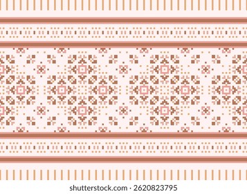 Churidar Patrón Seamless Mughal architecture Motivo bordado, Pixel Ikat bordado Diseño de Vector para Imprimir Textura tela saree sari alfombra. kurta Vector patola saree