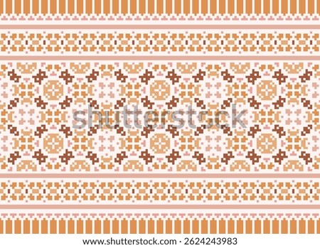 Churidar Pattern Seamless Mughal architecture Motif embroidery, Pixel Ikat embroidery vector Design for Print scarf hijab pattern kerchief Pixel Ikat vector Silk kurti model mughal patterns