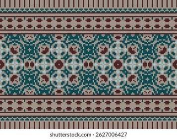 Churidar Pattern Seamless Scandinavian pattern Motif embroidery, Pixel Ikat embroidery vector Design for Print lace pattern turkish ceramic ancient egypt art jacquard pattern