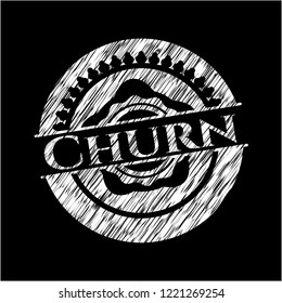 Churn chalkboard emblem
