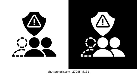 Ilustração do vetor de ícone de prevenção de oscilação. Design De Estilo Plano Criado Para Flexibilidade Criativa Em Versões Claras E Escuras.