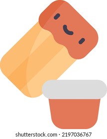 churro vector on white background. isolated Vector icon