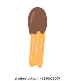 churros and chocolate sauce illustration 