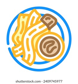 churros dessert spanish cuisine color icon vector. churros dessert spanish cuisine sign. isolated symbol illustration