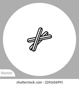 Churros icon sign vector,Symbol, logo illustration for web and mobile