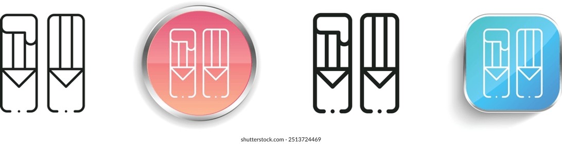 churros icon. Thin Linear, Regular and Button Style Design Isolated On White Background
