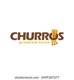 Churros logo vector illustration template