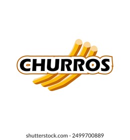 Churros logo vector illustration template