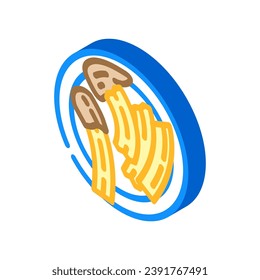 churros mexican cuisine isometric icon vector. churros mexican cuisine sign. isolated symbol illustration
