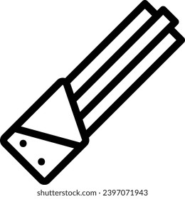 Churros single vector line icon