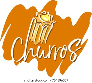Churros sweet vector