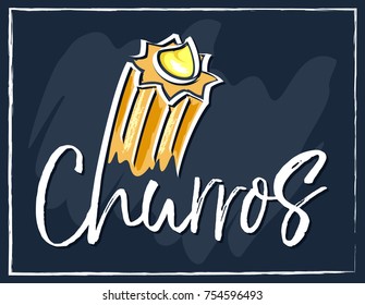 Churros sweet vector