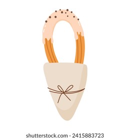 churros typical of Spain illustration