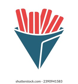 Churros Vector Glyph Two Color Icon For Personal And Commercial Use.
