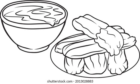 Churros  vector illustration isolated on white background