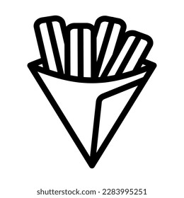 Churros Vector Line Icon Design