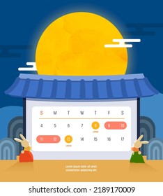 Chuseok Holiday Delivery Information Template
