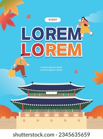Chuseok holiday travel, delivery event template