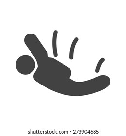 Chute, parachute, skydiver, skydiving icon vector image. Can also be used for sports, fitness, recreation. Suitable for web apps, mobile apps and print media.