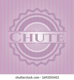 emblema rosa chuleta. Ilustración vectorial. Detallado.
