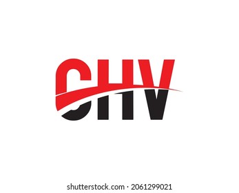 Letra CHV Ilustración del vector de diseño del logotipo inicial