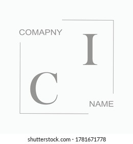 CI Beauty vector initial logo wedding signature illustration