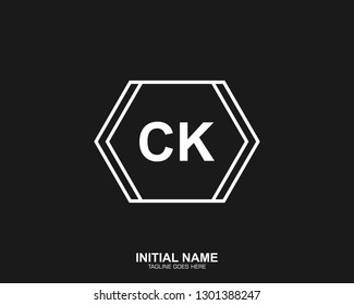 CI C I Initial logo letter with minimalist concept vector