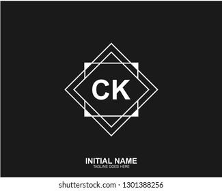 CI C I Initial logo letter with minimalist concept vector