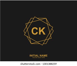 CI C I Initial logo letter with minimalist concept vector