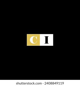 CI creative modern letters logo design template