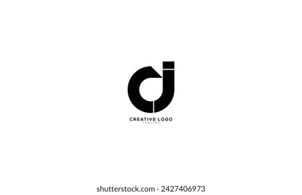 CI DI Abstract initial monogram letter alphabet logo design