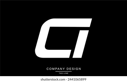 CI, IC Abstract Letters Logo Monogram Design Font Icon