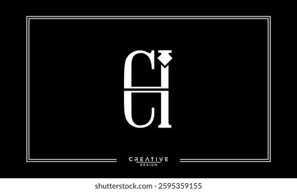 CI, IC,C , I, Abstract Letters Logo Monogram