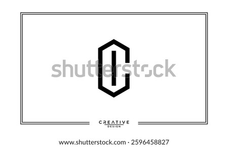 CI, IC,C , I, Abstract Letters Logo Monogram